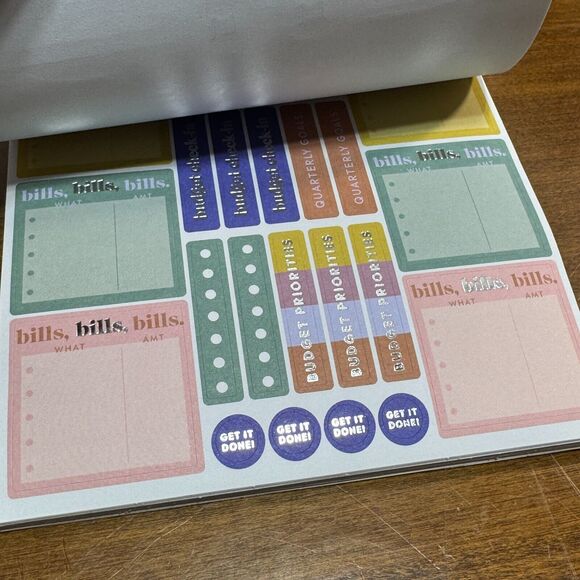 Agenda 52 Sticker Book Budget Foiled 2288 Pieces Planner Expenses Budgeting - Picture 13 of 16